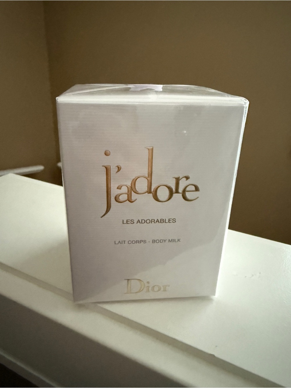 Dior J'adore Les Adorables Body Milk — White & Gold Packaging